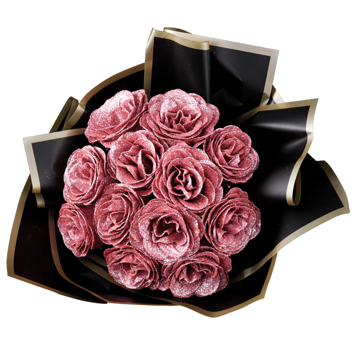 Glitter Rose Bouquet - 50 Rose